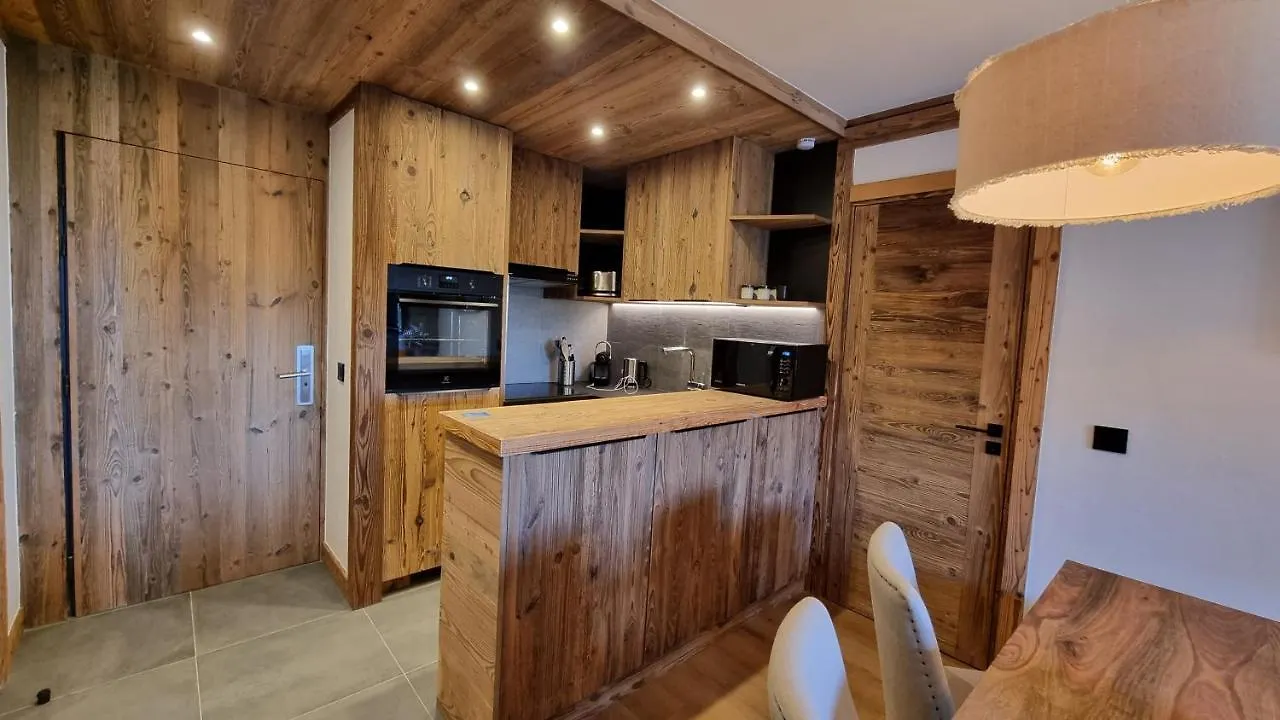 아파트 Arcs 1950 Appartement Luxe Type Chalet 5 A 7 Personnes Vue Imprenable Sur Le Montblanc Skis Aux Pieds Les Arcs