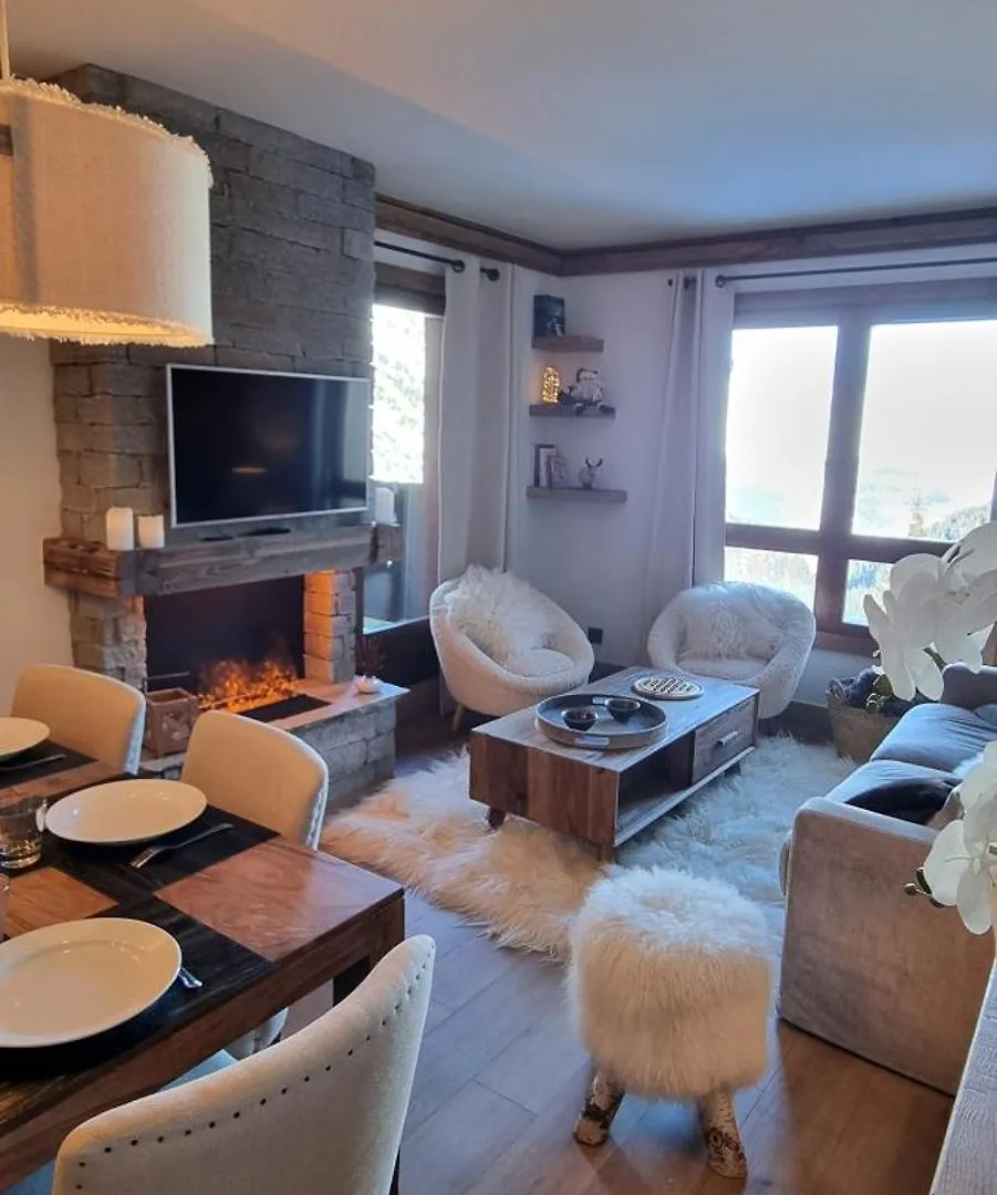 아파트 Arcs 1950 Appartement Luxe Type Chalet 5 A 7 Personnes Vue Imprenable Sur Le Montblanc Skis Aux Pieds Les Arcs  프랑스