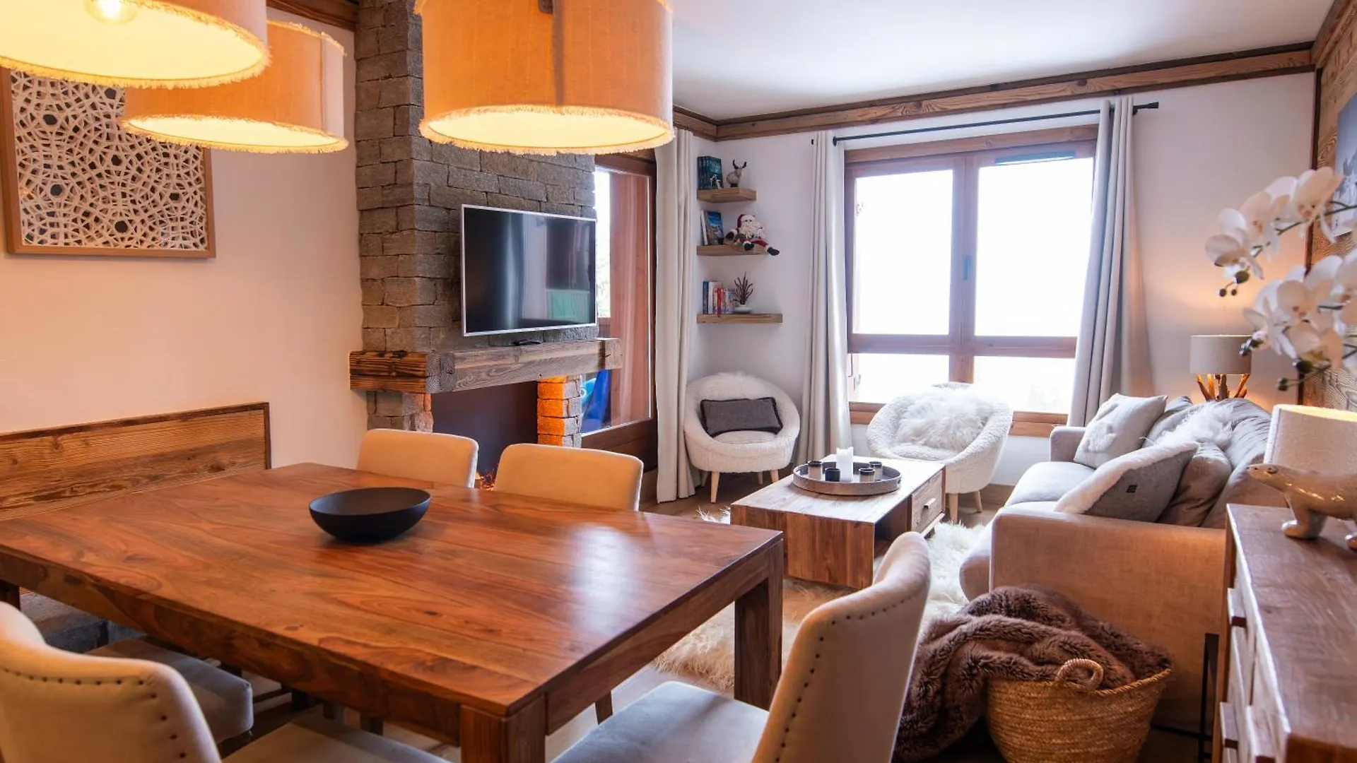 Arcs 1950 Appartement Luxe Type Chalet 5 A 7 Personnes Vue Imprenable Sur Le Montblanc Skis Aux Pieds Les Arcs  0*, Les Arcs (Savoie) 프랑스
